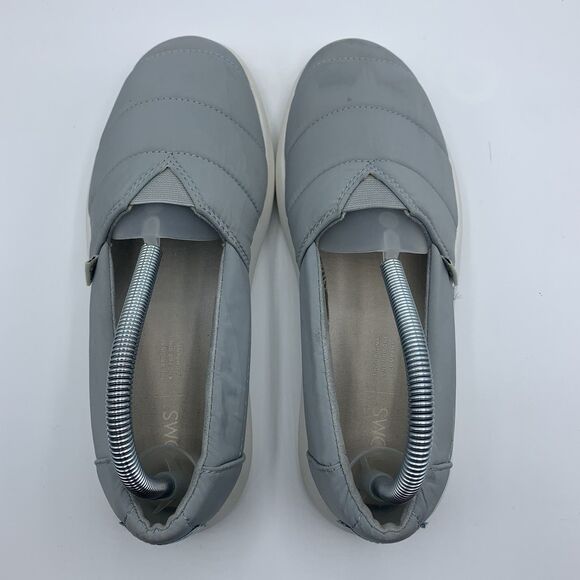 TOMS 10016731 Women's Alpargata Mallow Puff in Mid Grey  Size 8 - Picture 6 of 9